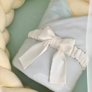Set lenjerie pentru Patut Bebe din 6 piese Lion crem (23)